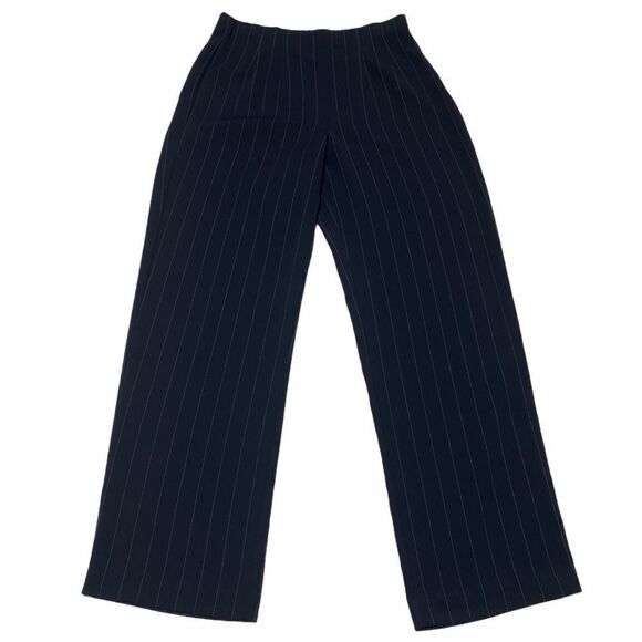 CHICO'S Design Navy Pinstripe Dress Pant Trousers - Picture 1 of 8